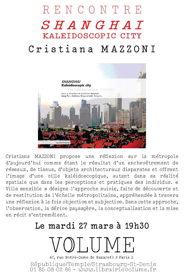 2018.03.27 Rencontre avec Cristiana Mazzoni à Paris